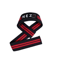 Chingi NEZ Power Lifting Straps Red - din Material Dur Super Rezistent pentru Antrenamente de Haltere, Crossfit, Cross Training, Power Lifting, Bodybuilding