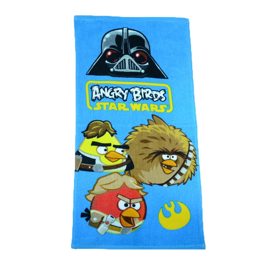 Prosop pentru baieti 35 x 65 cm Disney Angry Birds DISB-FTB49847-A, Multicolor