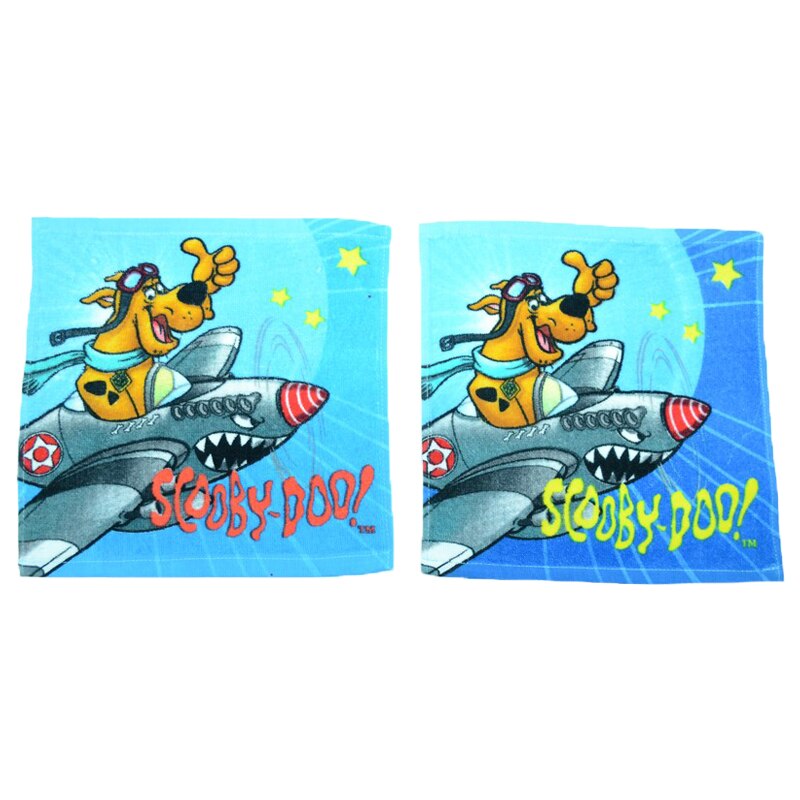 Set 2 prosoape pentru baietei 30 x 30 cm Disney Scooby-Doo WBSD-FT39601, Multicolor