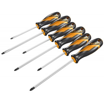 Set 6 surubelnite GRIPro Tolsen, otel Cr-V Set 6 surubelnite GRIPro Tolsen, otel Cr-V
