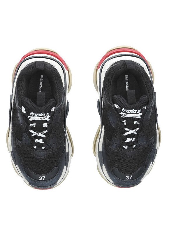 Tenisi Balenciaga Triple S, negru cu rosu, marime 41EU - eMAG.ro