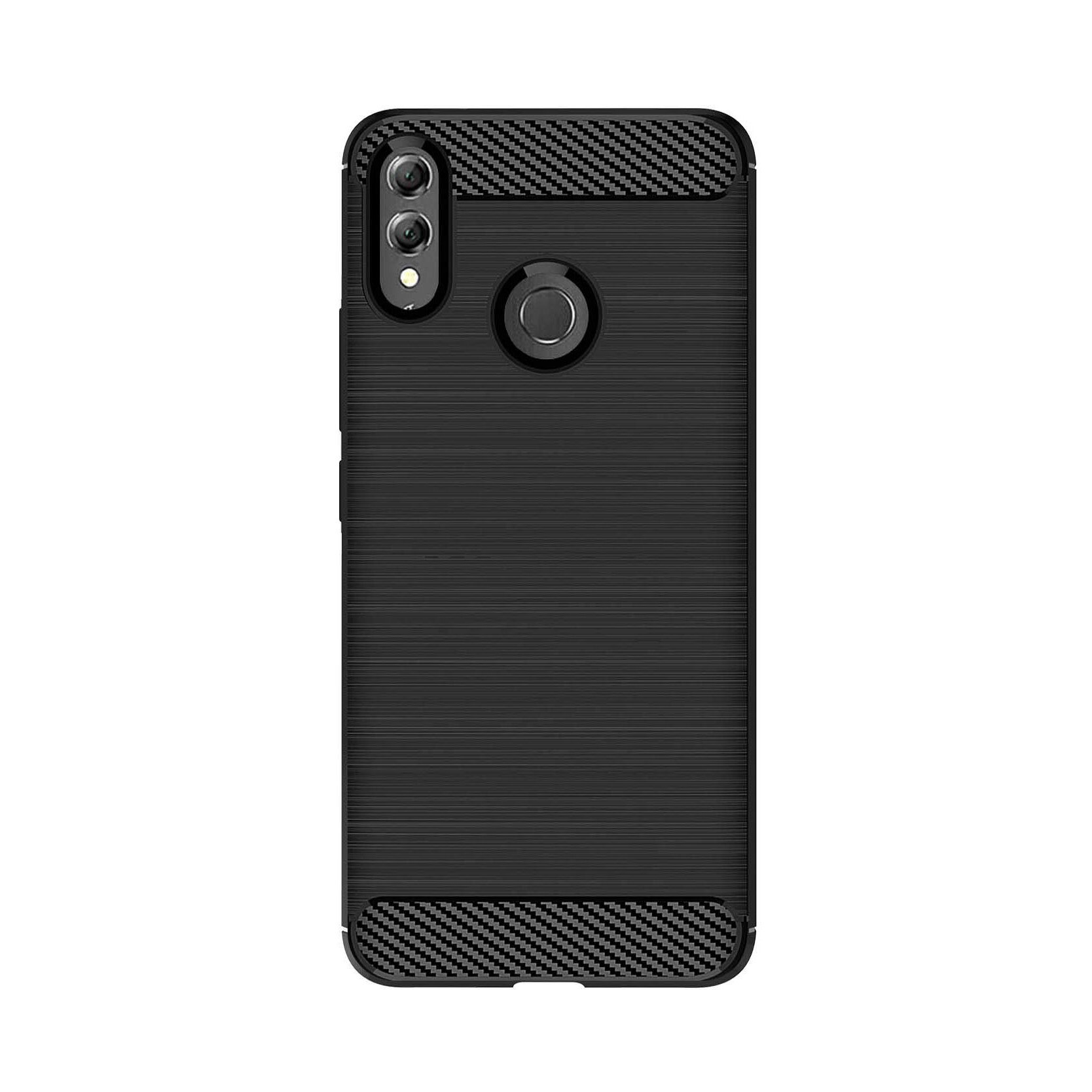 Husa Huawei P Smart (2019), Slim Armor Carbon, carcasa spate Antisoc, Negru