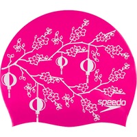 Casca inot Speedo Slogan, Roz/Alb