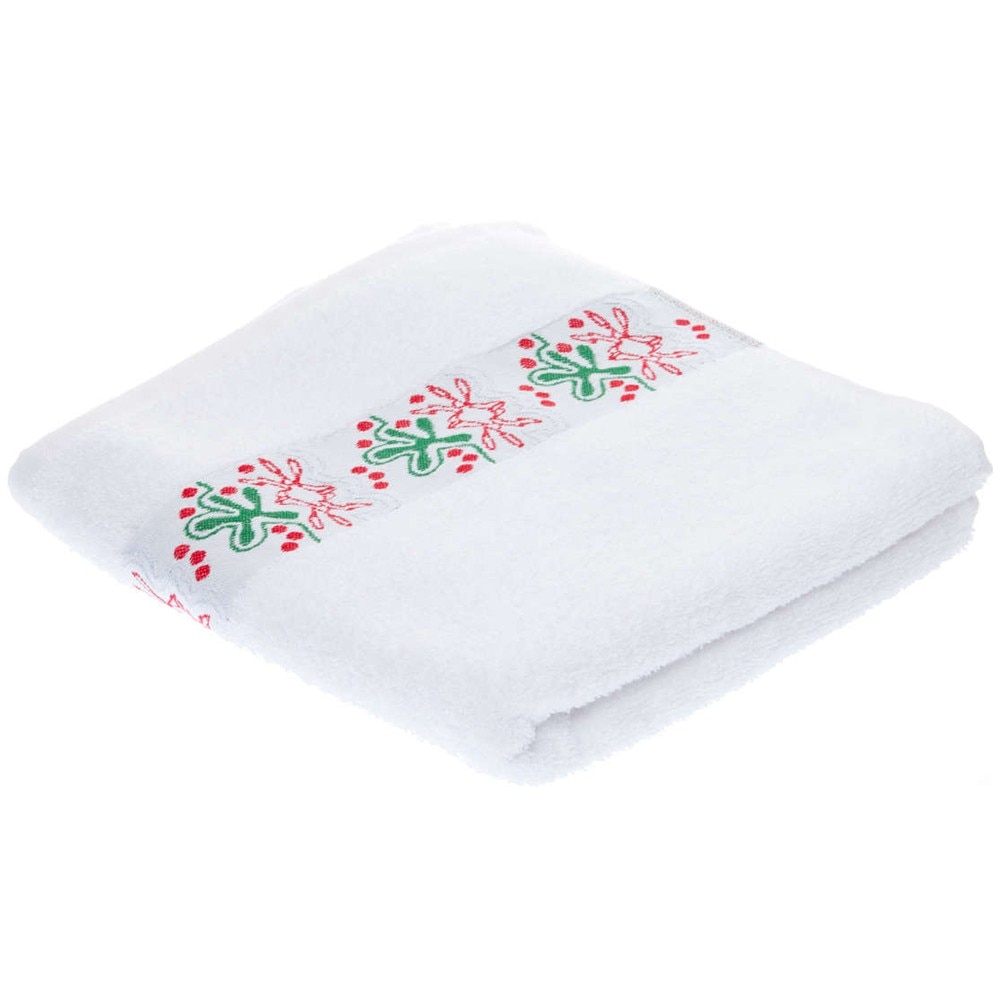 Prosop iMKⓇ, 100% Bumbac, 50 x 100 cm, Placut la atingere, Alb, AN