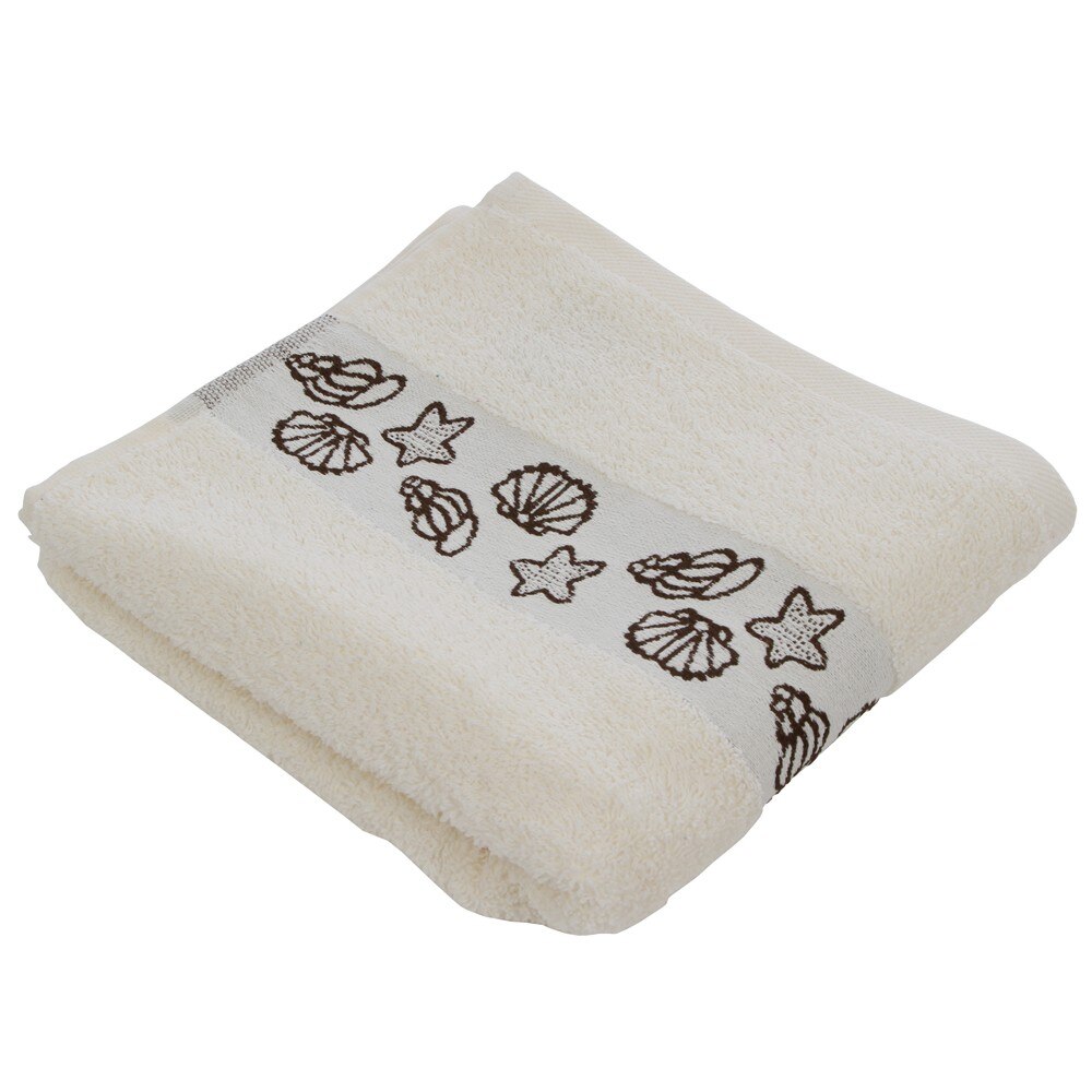 Prosop iMKⓇ, 100% Bumbac, Placut la atingere, Crem, 70 x 140 cm, AN