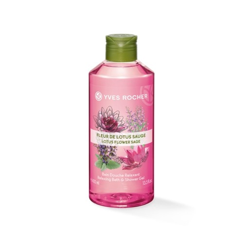 Gel de dus nectar Floare de Lotus & Salvie, Yves Rocher, 400 ml