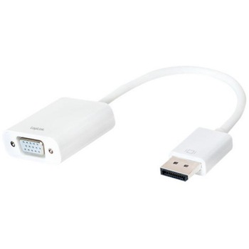 Adaptor audio video , LogiLink , DisplayPort 1.2 la VGA ,alb Adaptor audio video , LogiLink , DisplayPort 1.2 la VGA ,alb