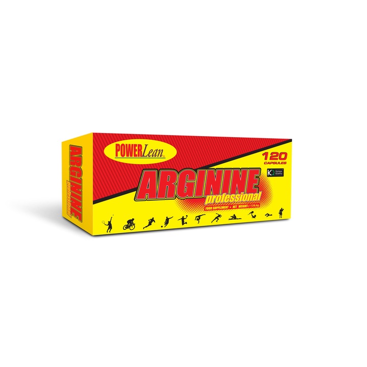 L-Arginina Kyowa Quality Pentru Sport si Fitness, Arginine Professional Power Lean, 120 capsule