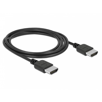Cablu HDMI Premium 4K 60Hz 1.5m T-T Negru, Delock 85216 Cablu HDMI Premium 4K 60Hz 1.5m T-T Negru, Delock 85216