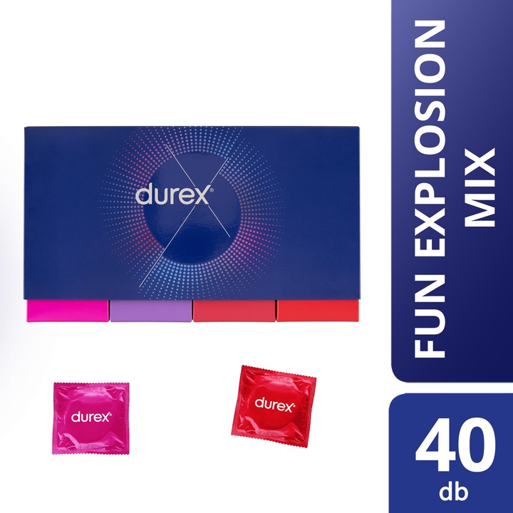 Durex Fun Explosion Diszkrét csomag, 40 darabos