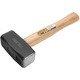 Ciocan pentru Piatra 1000g TOLSEN, Maner Lemn, Cap Otel Carbon Forjat, Tratament Termic, suprafata de percutie plana, rezistenta maxima, maner din lemn robust, bara forjata de inalta calitate, ideal pentru constructie, demolare si zidarie