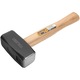 Ciocan pentru Piatra 1000g TOLSEN, Maner Lemn, Cap Otel Carbon Forjat, Tratament Termic, suprafata de percutie plana, rezistenta maxima, maner din lemn robust, bara forjata de inalta calitate, ideal pentru constructie, demolare si zidarie