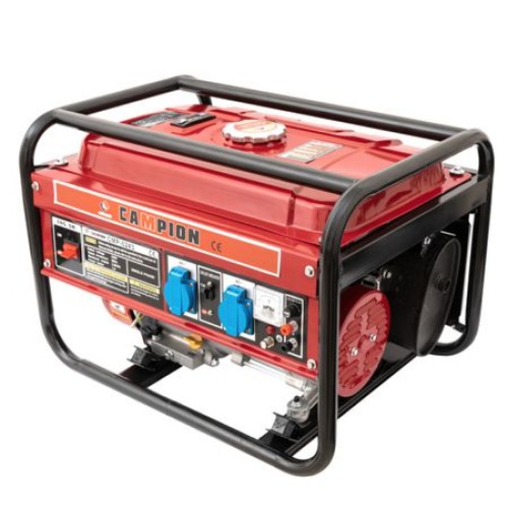 Generator electric pe benzina Campion 3000W, 4 timpi, cadru metalic CMP-0243