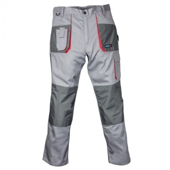 Pantaloni de protectie marime XXL, gri, greutate 190g/m2 Pantaloni de protectie marime XXL, gri, greutate 190g/m2