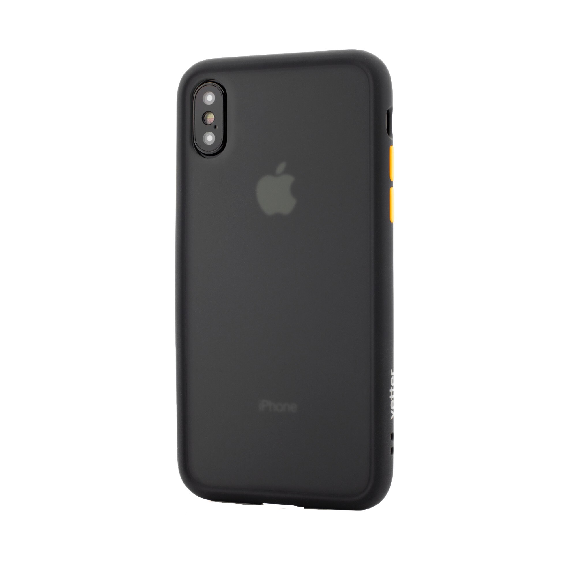Husa iPhone X / XS Clip-On Hybrid Protection Shockproof Soft Edge and Rigid Vetter Matte Black