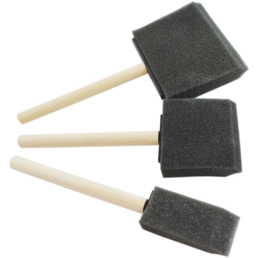 Set 3 pensule cu bureti lati