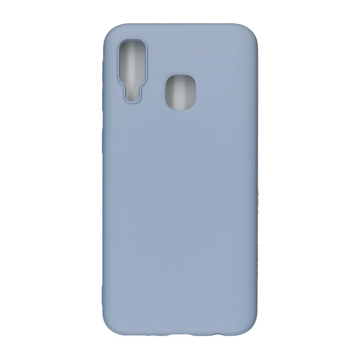 Husa Liquid din silicon mat pentru Samsung Galaxy A40, blue