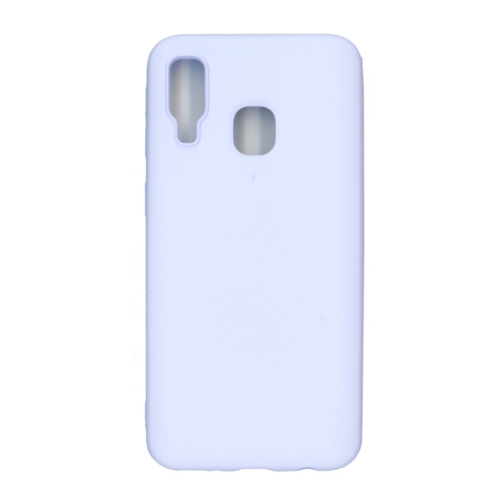 Husa Liquid din silicon mat pentru Samsung Galaxy A40, mov