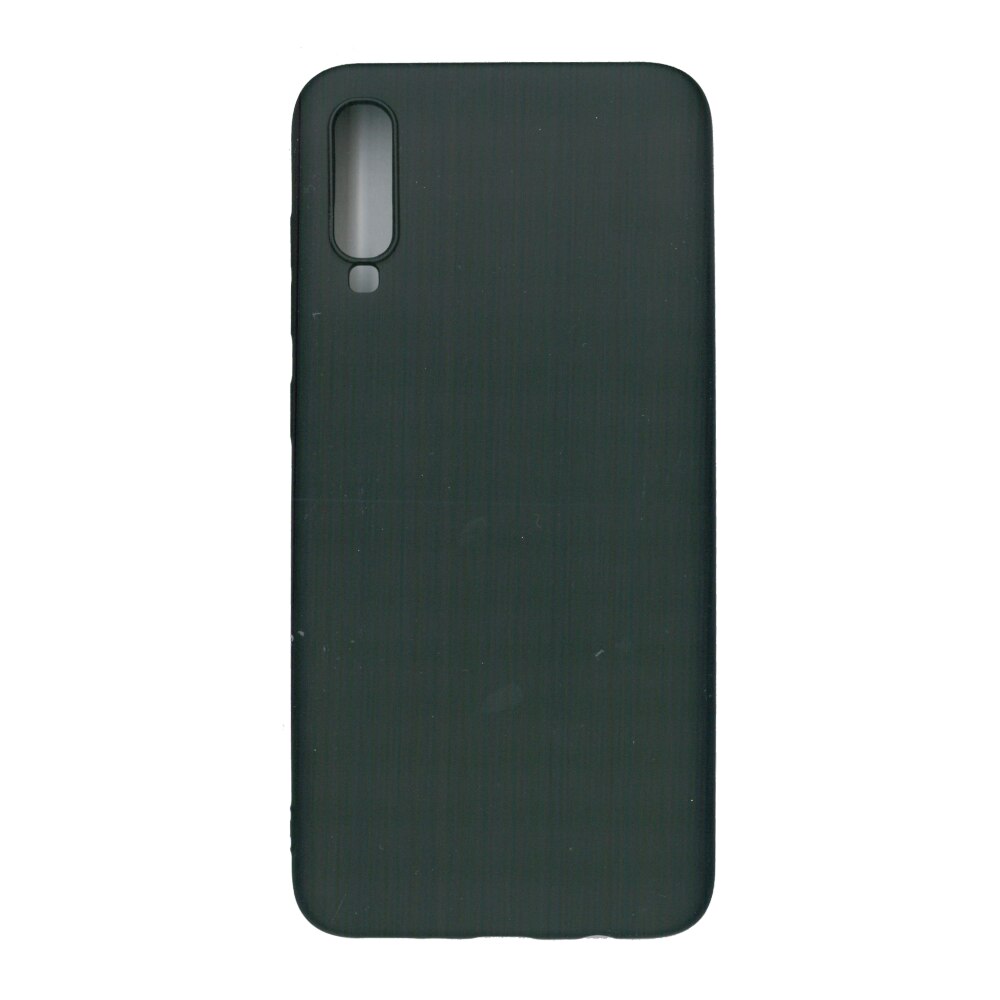 Husa Liquid din silicon mat pentru Samsung Galaxy A70, negru