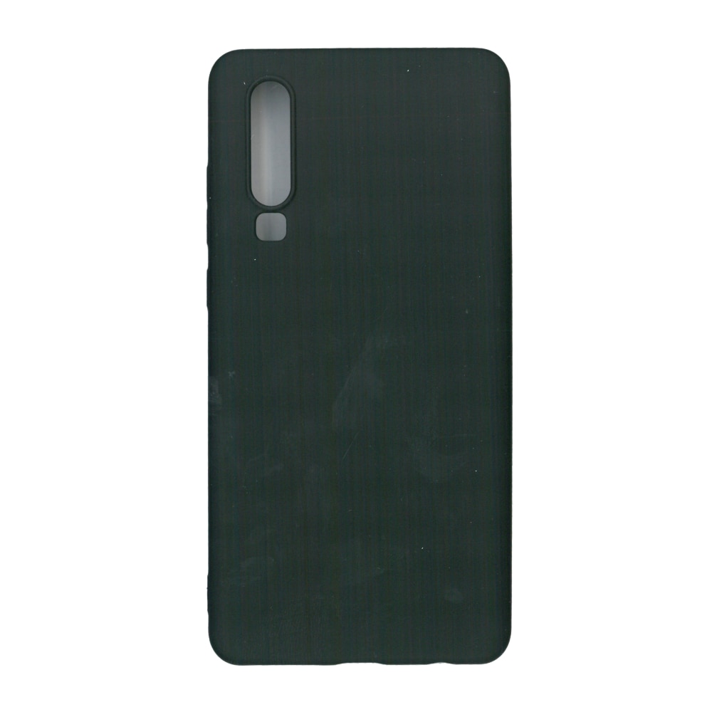 Husa Liquid din silicon mat pentru Huawei P30, negru