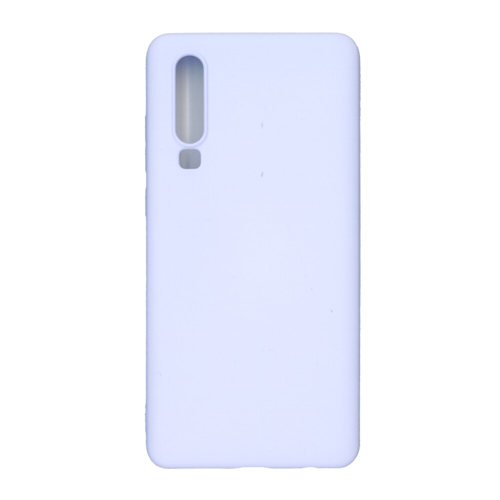 Husa Liquid din silicon mat pentru Huawei P30, mov