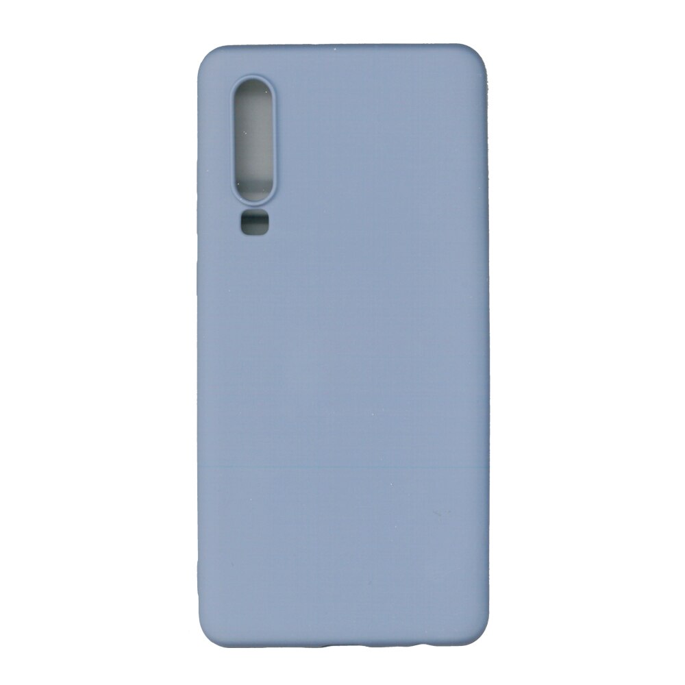 Husa Liquid din silicon mat pentru Huawei P30, blue