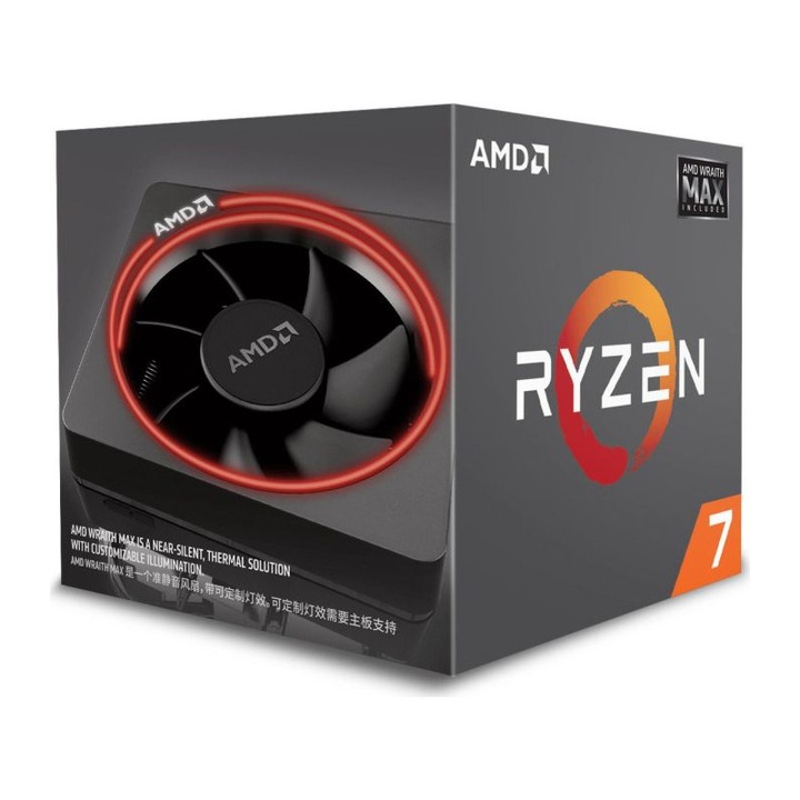 Procesor AMD Ryzen 7 2700 4.1GHz, 20MB, 65W, AM4, Wraith Max, Box