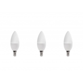 Set 3 becuri led E14, lumanare, 8.5W (54 W), 800lm, lumina rece, A+,Optonica Set 3 becuri led E14, lumanare, 8.5W (54 W), 800lm, lumina rece, A+,Optonica