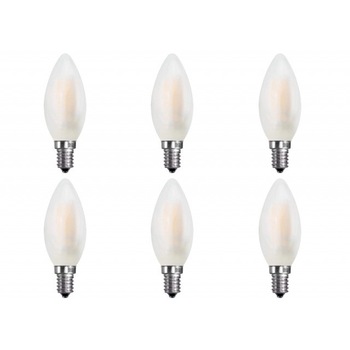 Set 6 becuri led cu filament, E14, 4W(40W) ,lumina calda, A+, V-TAC Set 6 becuri led cu filament, E14, 4W(40W) ,lumina calda, A+, V-TAC