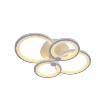 Lustra LED SLC Selino Concept Saturn Circle 2*2, 48-96W cu aplicatie telefon, telecomanda, lumina calda/neutra/rece, intensitate reglabila, Alb Lustra LED SLC Selino Concept Saturn Circle 2*2, 48-96W cu aplicatie telefon, telecomanda, lumina calda/neutra/rece, intensitate reglabila, Alb