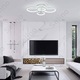 Lustra LED Circle Design, SLC Selino Concept, Dreptunghiulara 4 cu Telecomanda, lumina calda/ rece si intensitate reglabila
