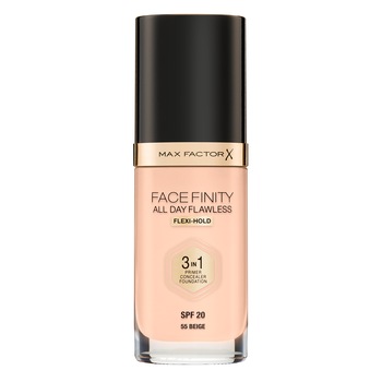 Fond de ten Max Factor Facefinity All Day Flawless 3-in-1 SPF 20, 30 ml, Beige Fond de ten Max Factor Facefinity All Day Flawless 3-in-1 SPF 20, 30 ml, Beige