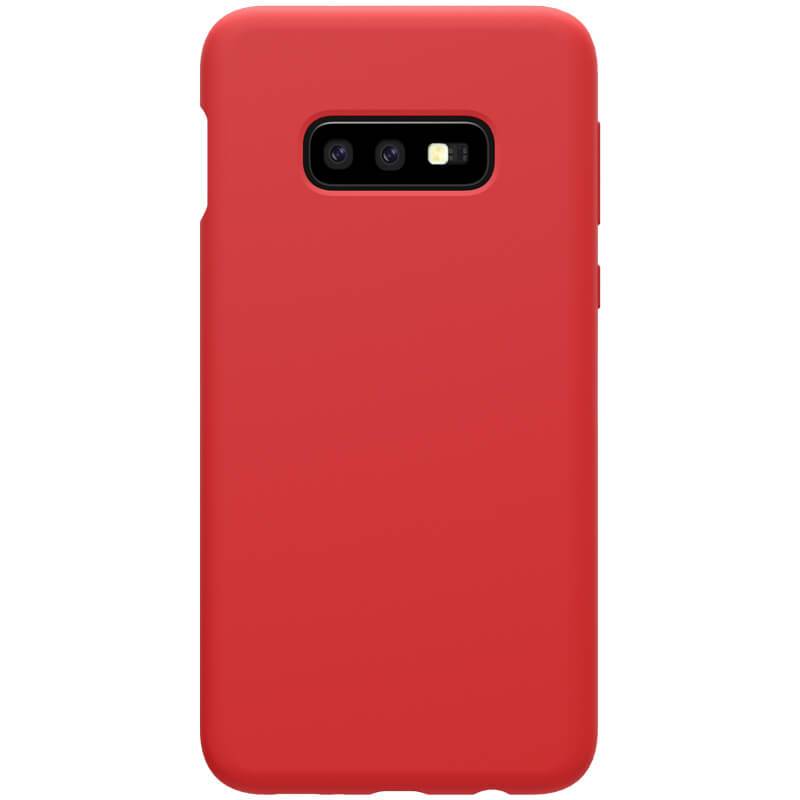 Husa Samsung Galaxy S10e, Forcell silicon, interior textil, rosu