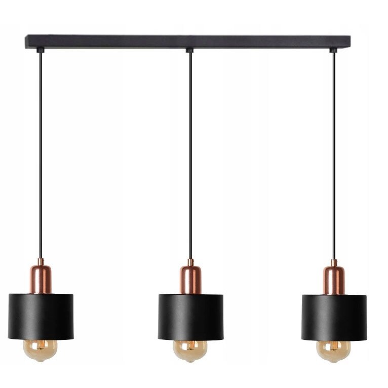 Lustra EGO-Cali, E27, Negru, 220V, 3 Brate reglabile