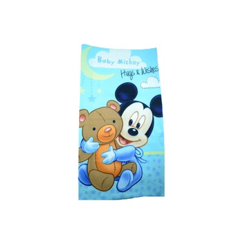 Paturica 75 x 100 cm pentru baieti Sun City Mickey Mouse HQ0366, Multicolor Paturica 75 x 100 cm pentru baieti Sun City Mickey Mouse HQ0366, Multicolor