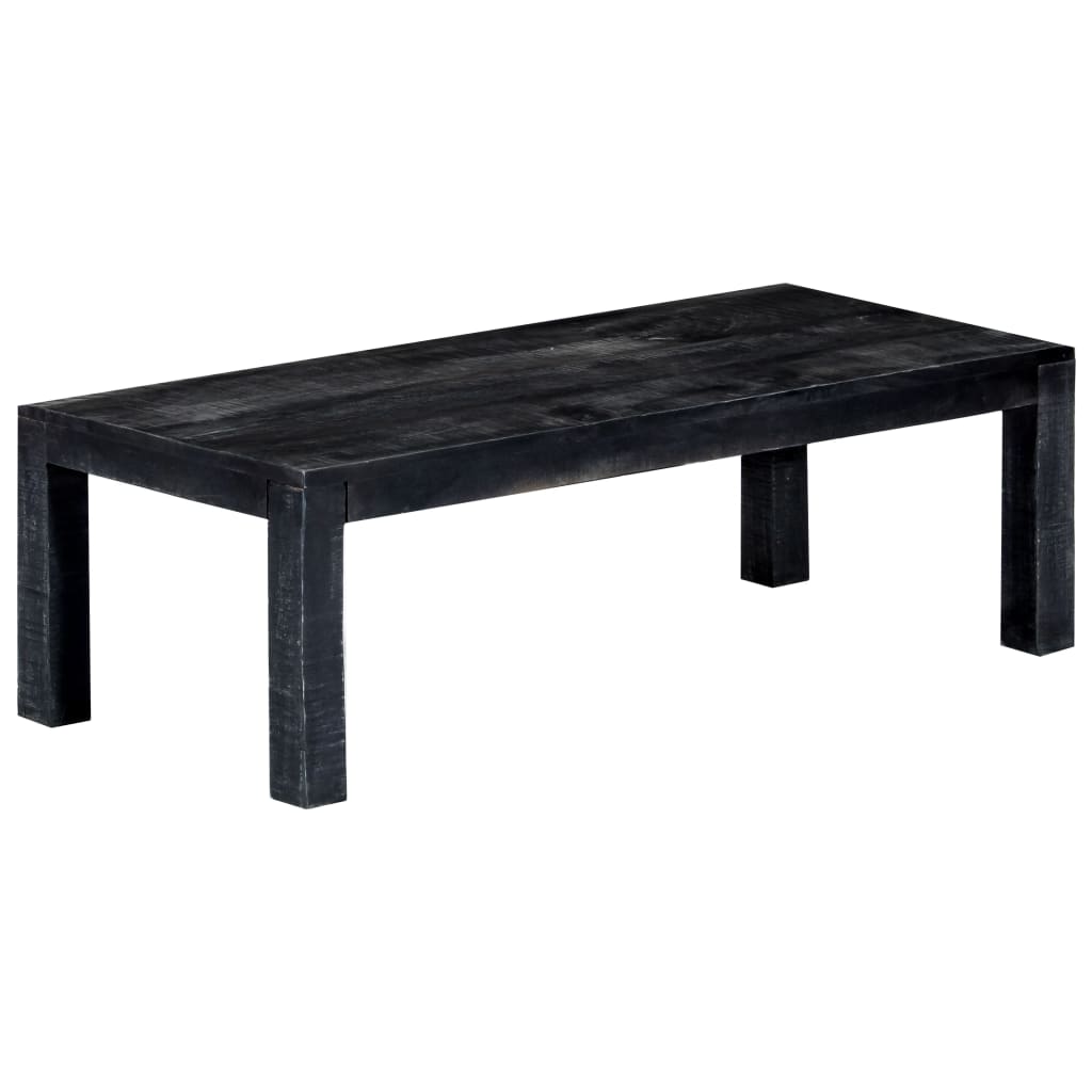 Masuta de cafea vidaXL, Lemn de mango, 110 x 50 x 35 cm, Negru