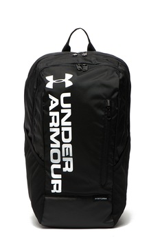 Under Armour, Rucsac impermeabil unisex pentru fitness cu logo contrastant Ua Forge, Negru Under Armour, Rucsac impermeabil unisex pentru fitness cu logo contrastant Ua Forge, Negru