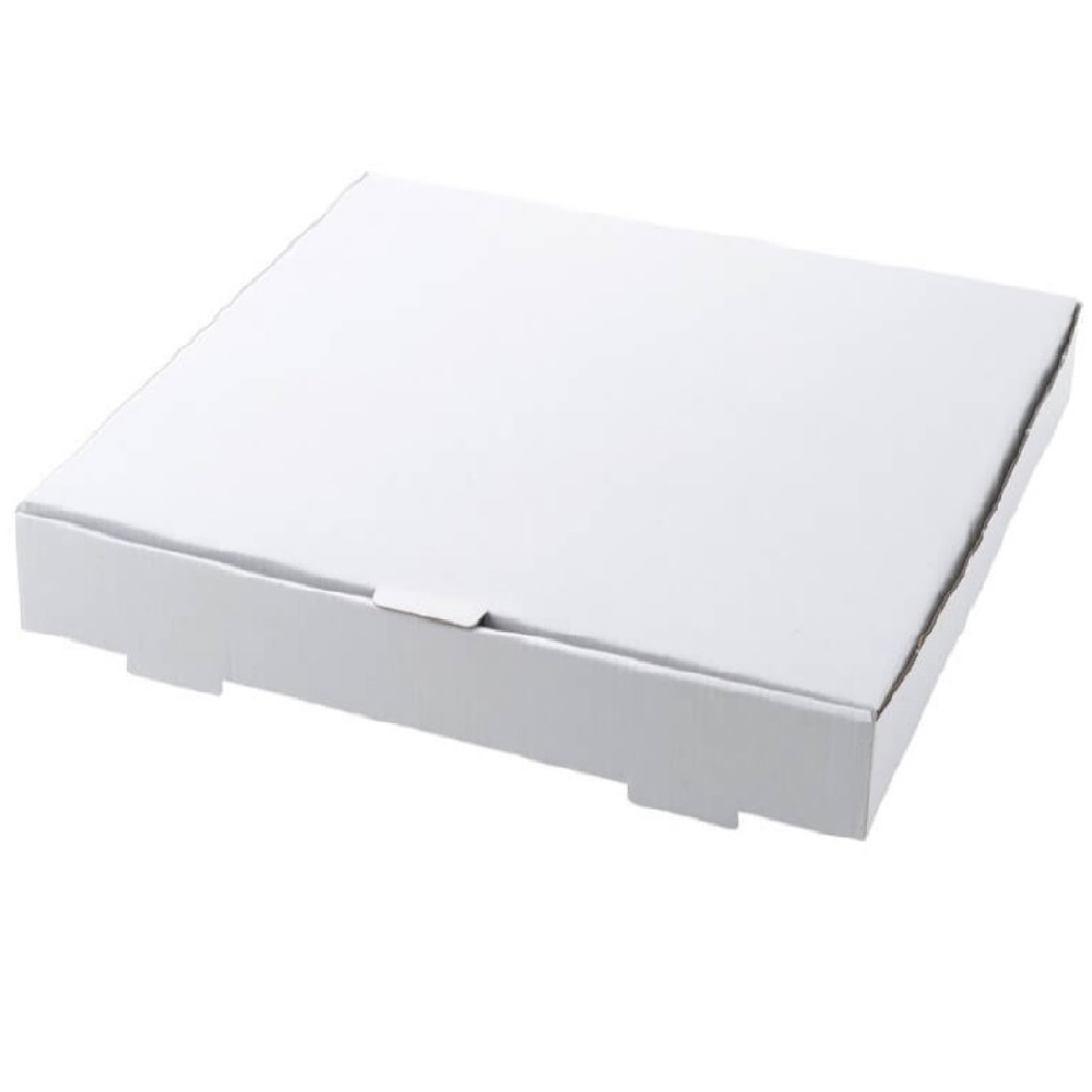 Set 500 Cutii Pizza Albe, 50x50x4 cm - Cutie Alba pentru Pizza, Ambalaje din Carton Alb pentru Alimente