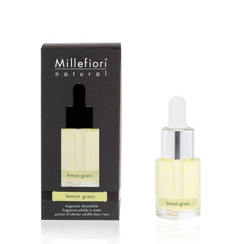 Esenta de parfum hidrosolubila pentru Difuzor aromaterapie cu ultrasunete Millefiori Milano - aroma Lemon grass 15ml