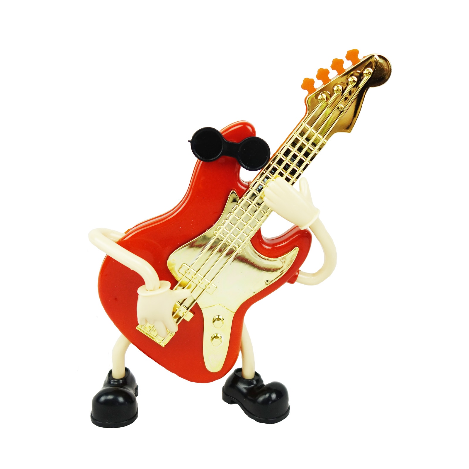 Decoratiune cu muzica in forma de chitara, maro, 20 cm