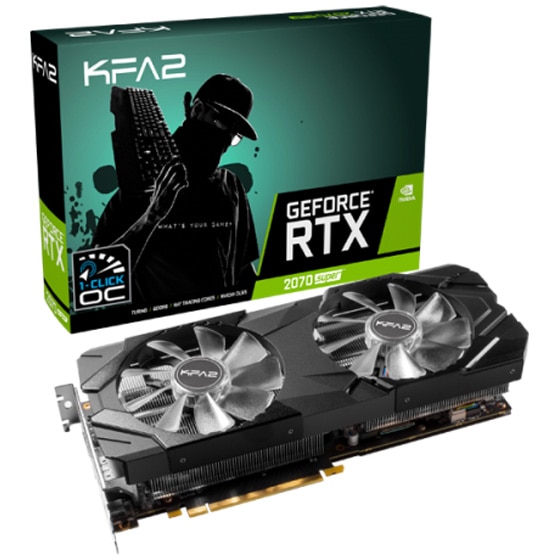 Placa video KFA2 GeForce® RTX™ 2070 SUPER™ EX 1-Click OC 8GB GDDR6