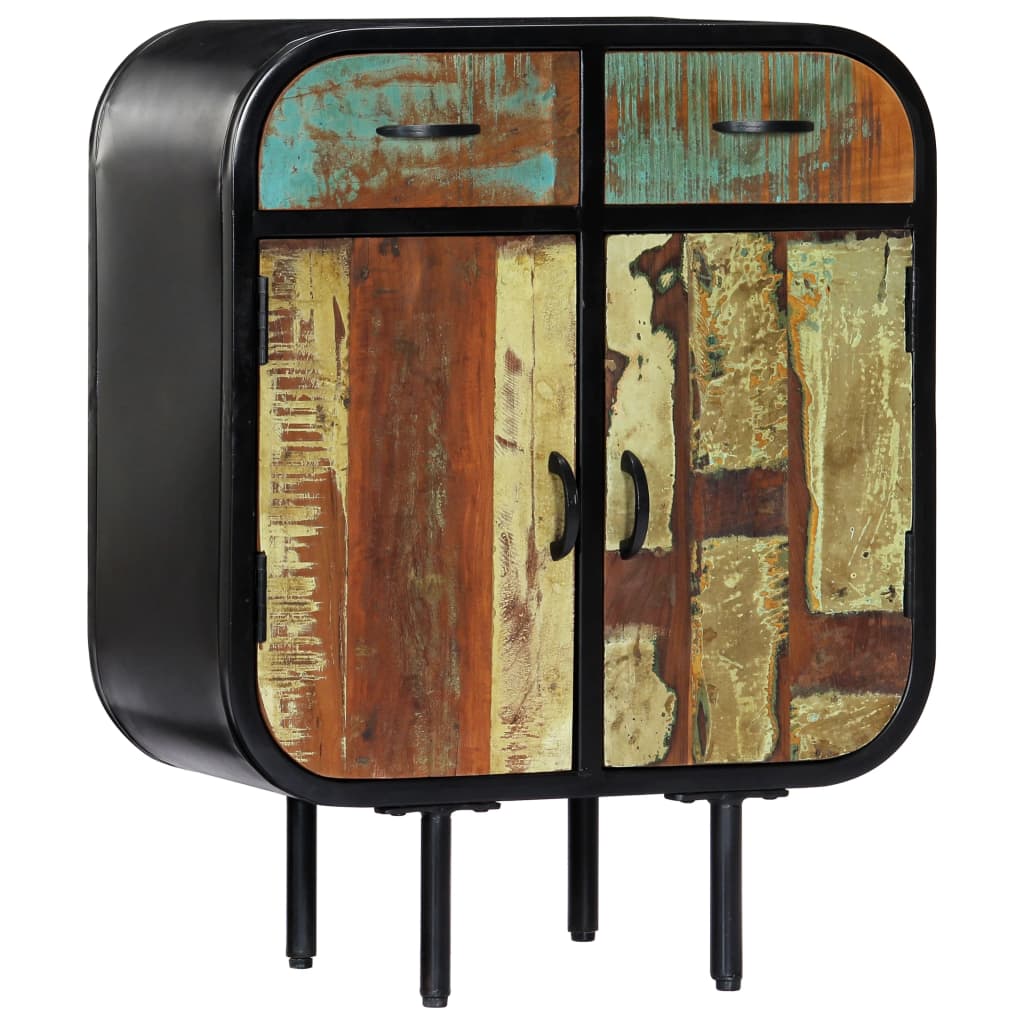 Comoda, vidaXL, 60 x 30 x 75 cm, Lemn masiv reciclat, Multicolor