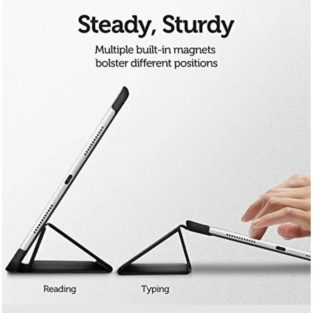 Husa Smart Cover compatibila cu Ipad Pro 10.5" (2017) si Ipad Air 3 10.5"(2019) , inchidere magnetica, Gri- TELGORBCS®