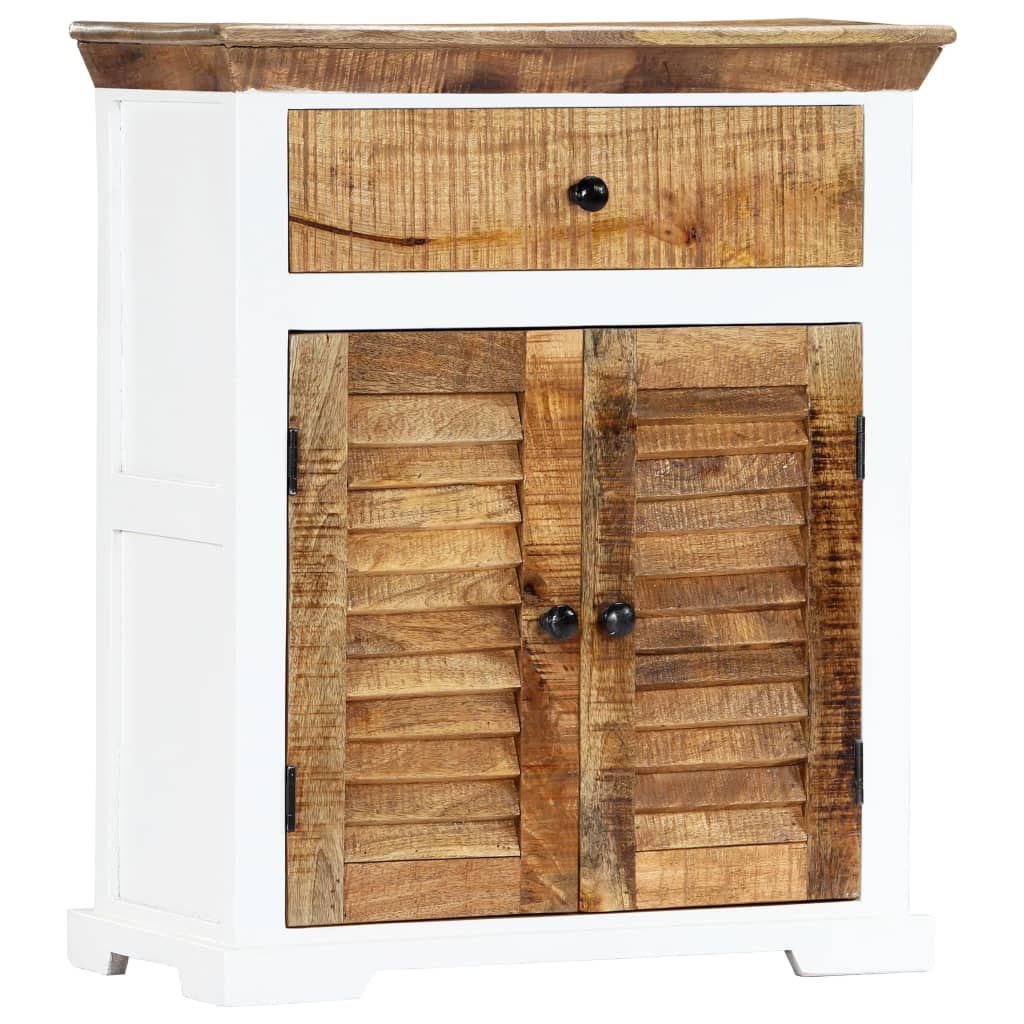 Comoda, vidaXL, 65 x 30 x 75 cm, Maro/Alb, Lemn de mango