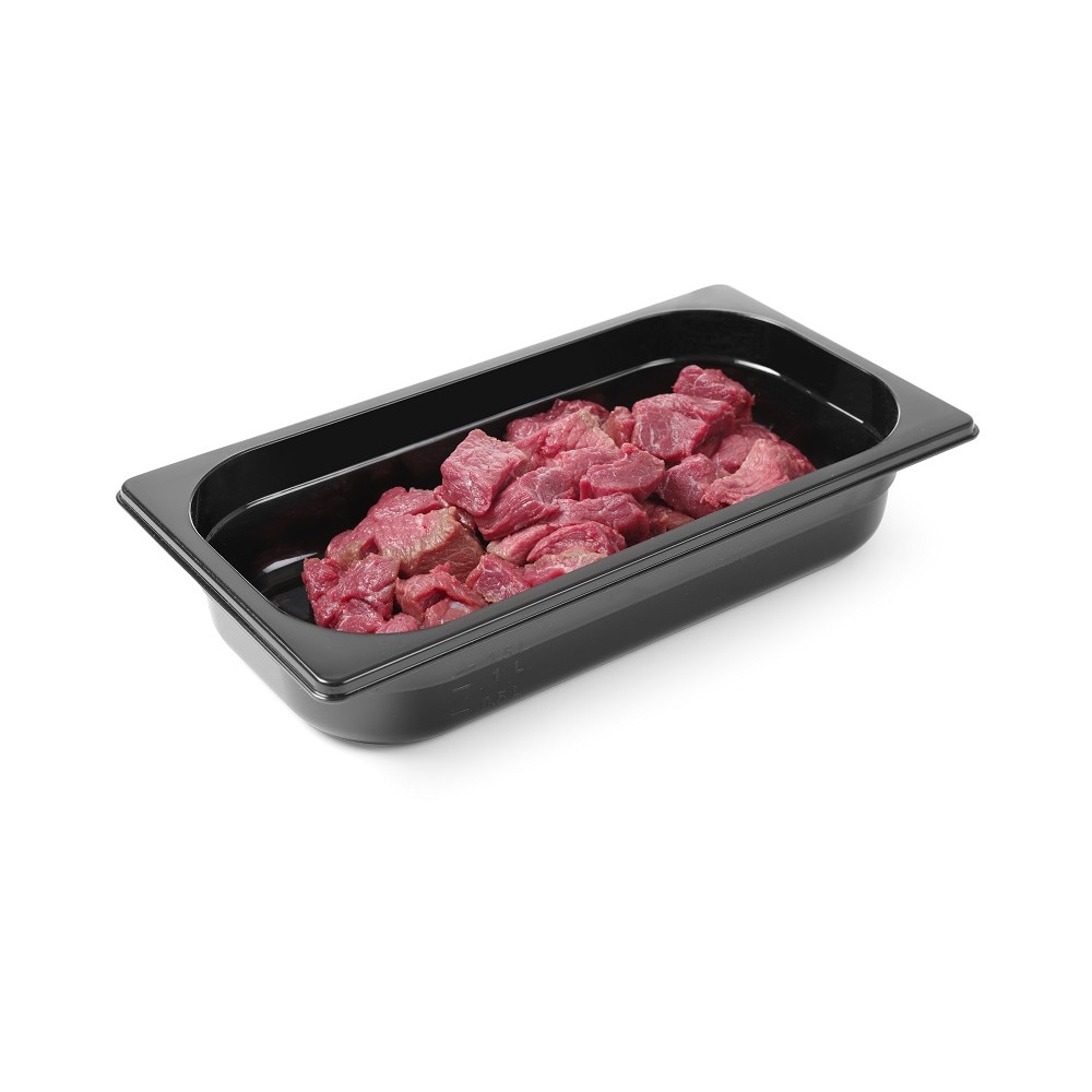 Tava profesionala Gastronorm 1/3 policarbonat negru 7.8litri, 325x176x(H)200 mm Hendi