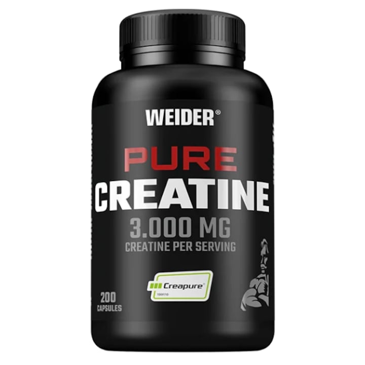 Capsule creatina monohidrat Pure Creatine Capsules, 200 capsule, Weider