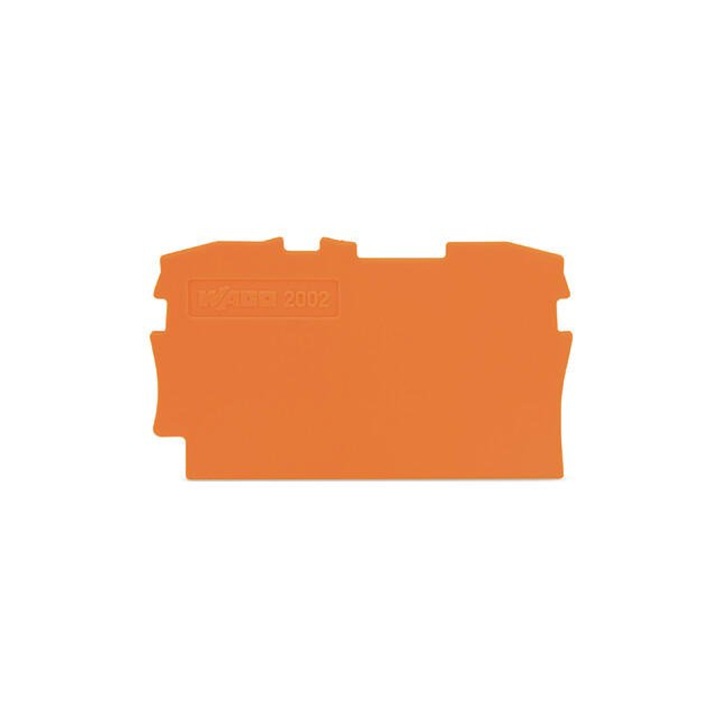 Крайна капачка за редова клема Wago 2.5 mm², оранжева