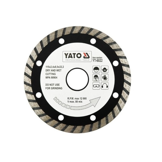 Disc diamantat turbo 180MM Yato YT-6024