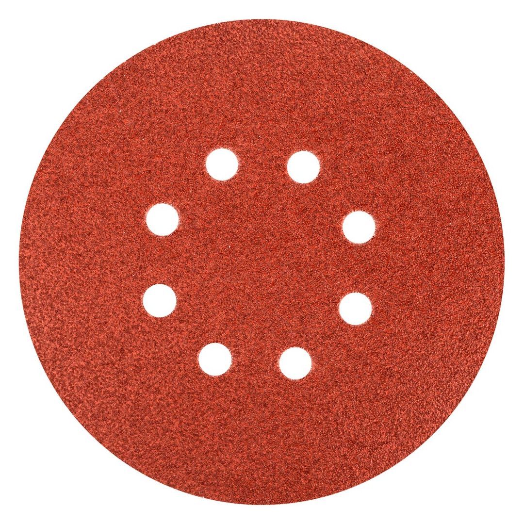 Set 3 discuri abrazive pentru metal si lemn, 8 gauri, 150mm, K100, GRAPHITE 55H805