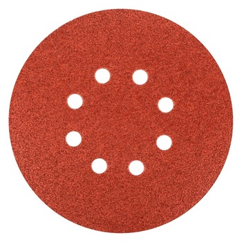 Set 3 discuri abrazive pentru metal si lemn, 8 gauri, 150mm, K100, GRAPHITE 55H805 Set 3 discuri abrazive pentru metal si lemn, 8 gauri, 150mm, K100, GRAPHITE 55H805